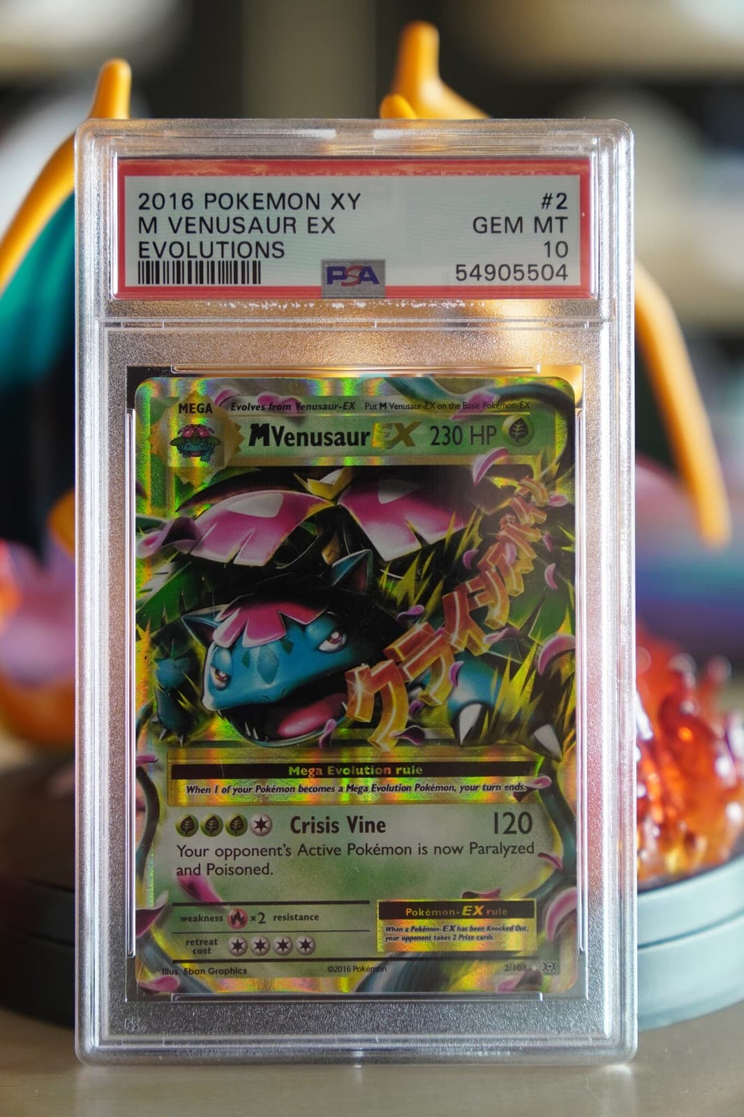 2016 Pokémon XY Evolutions M Venusaur EX #2 PSA 10