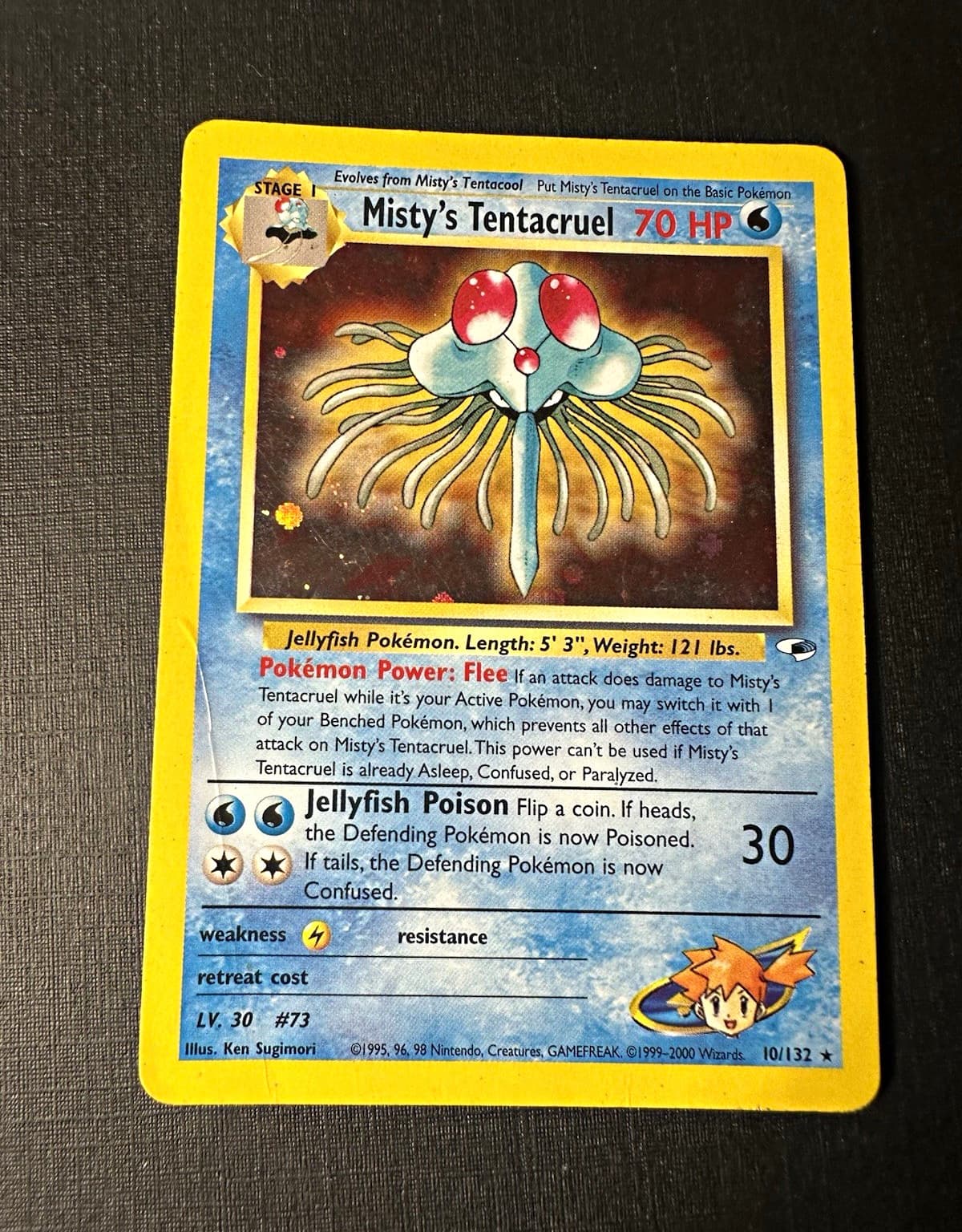 Wizards of the Coast Misty's Tentacruel 10/132 Gym Heroes Holo Rare 1999