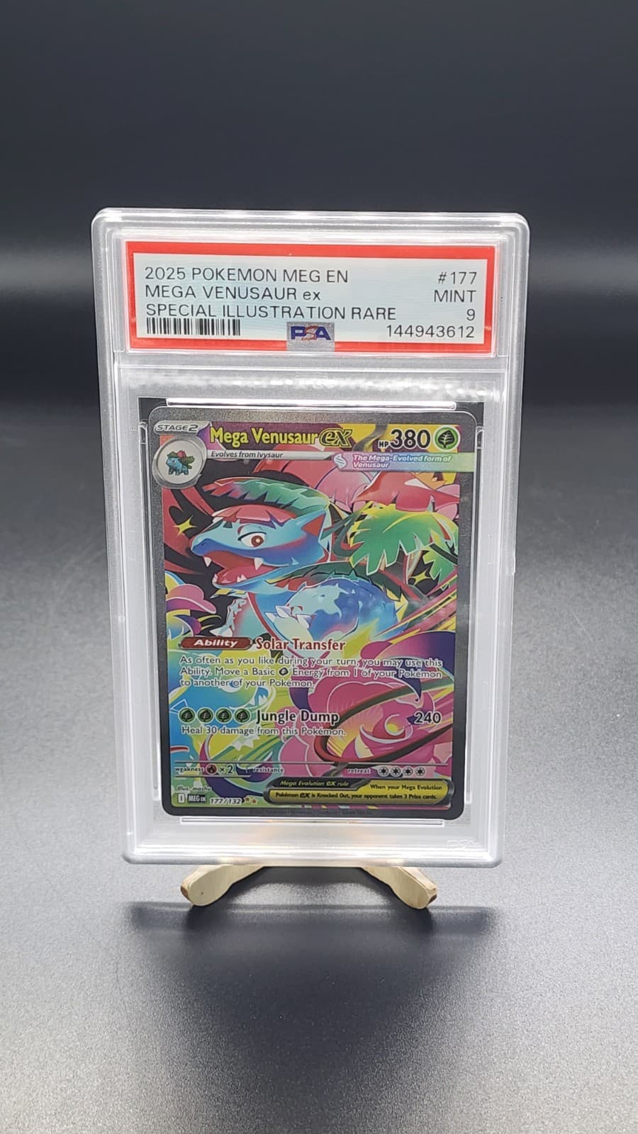 🔥2025 Pokemon ME01 Mega Evolution Mega Venusaur ex 177/132 SIR PSA 9