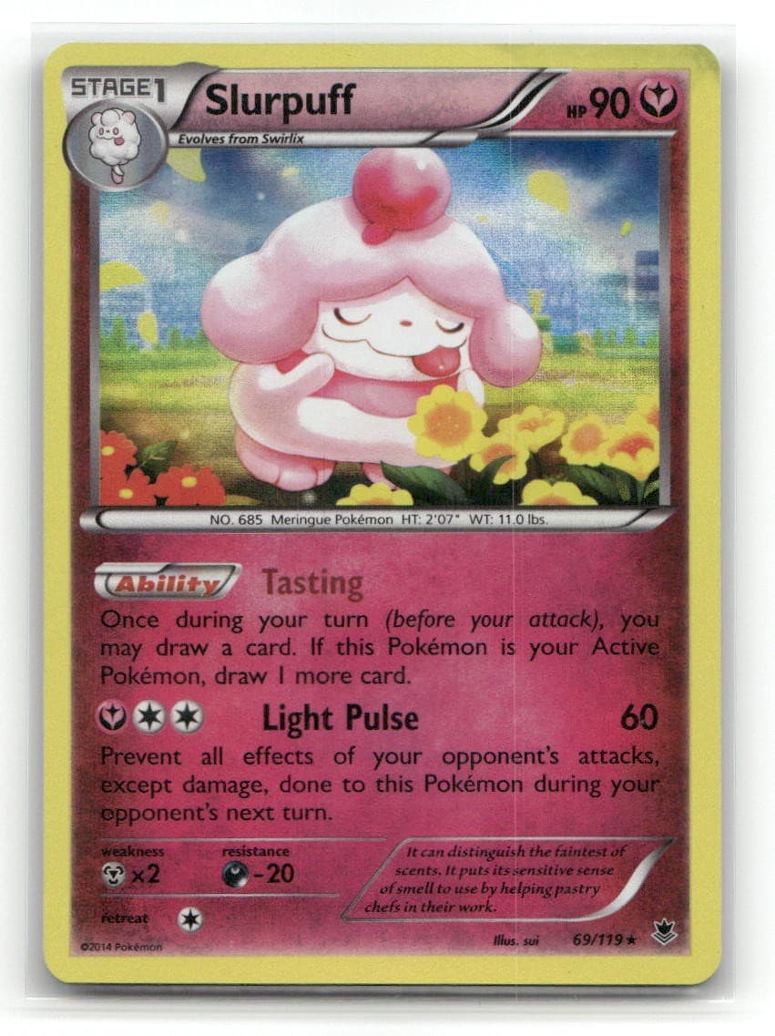Slurpuff 69/119 Holo Rare Phantom Forces Pokemon HP