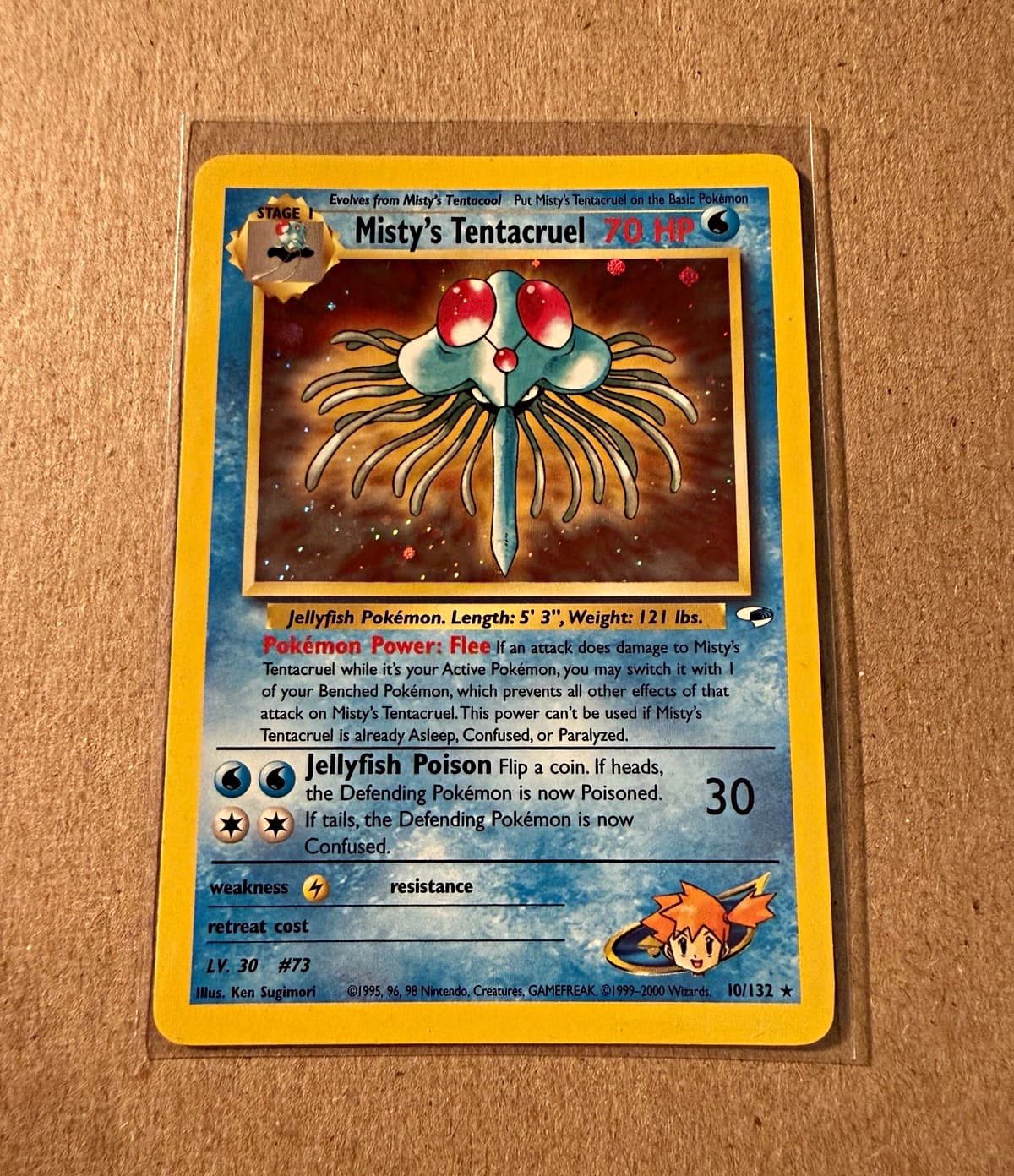 Pokemon TCG Misty's Tentacruel 10/132 Gym Heroes very clean NM