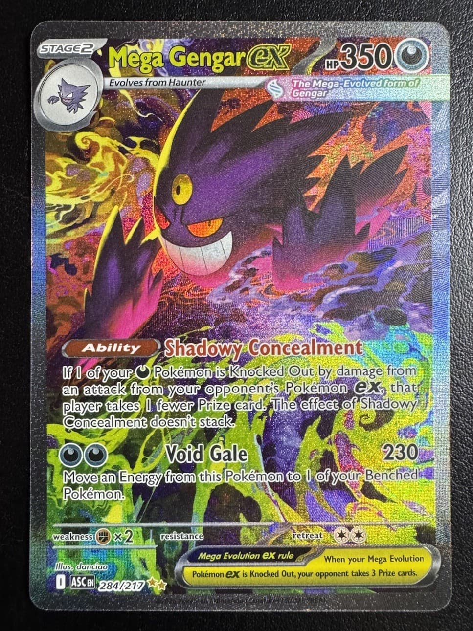 Mega Gengar ex 284/217 Special Illustration Rare Ascended Heroes Pokemon Card