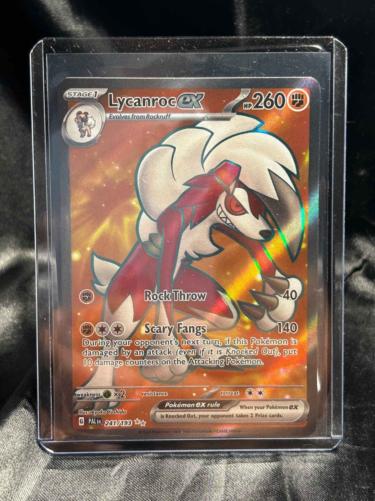 Lycanroc Ex #241 Pokemon Paldea Evolved