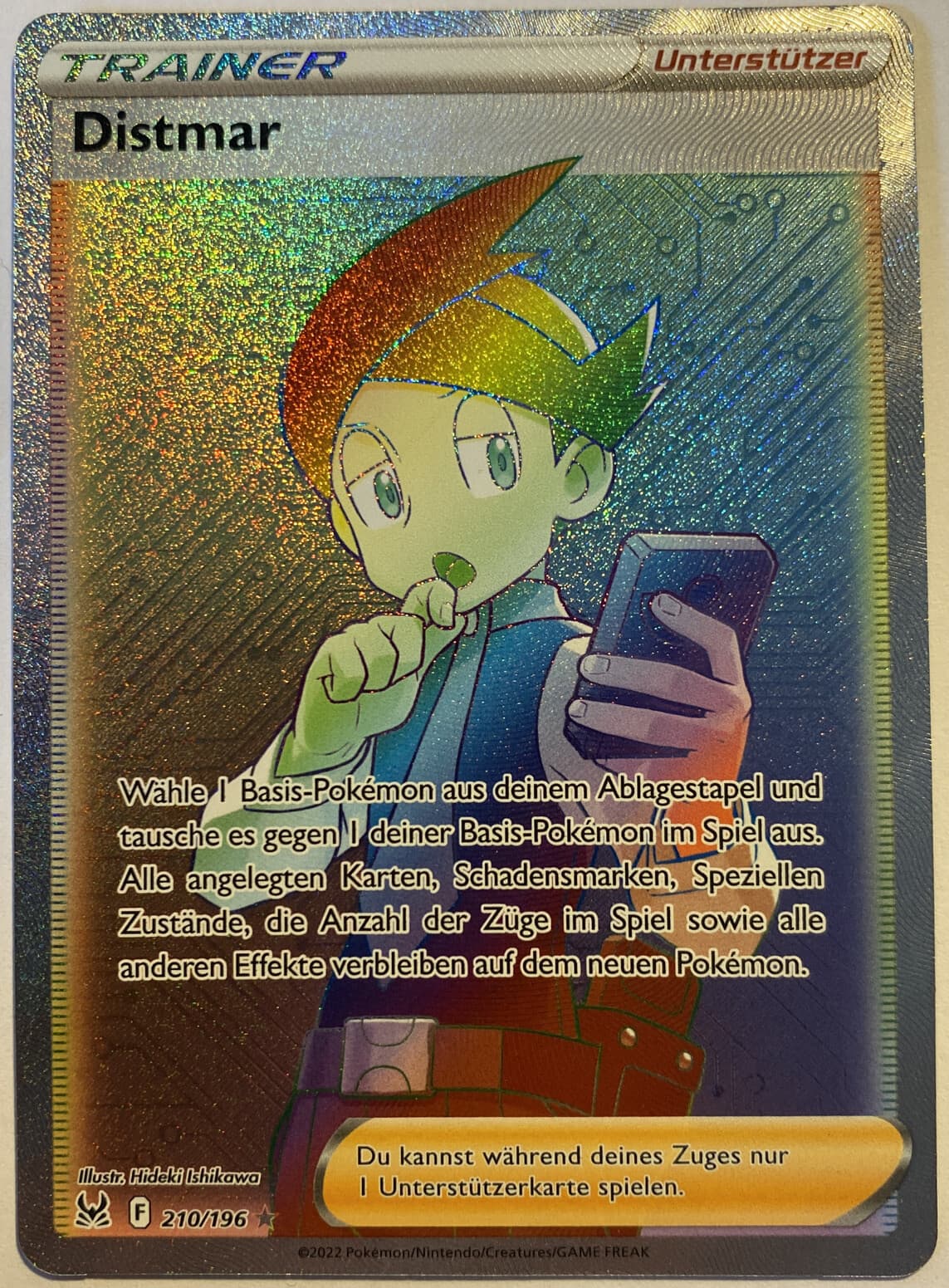 Pokemon Distmar Rainbow Full Art | Deutsch 210/196 Verlorener Ursprung | NM