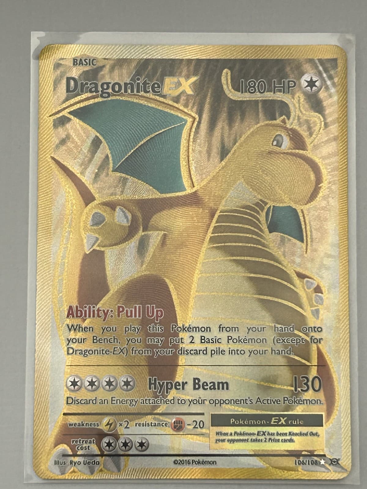 Pokemon Dragonite EX 106 - Evolutions - MP