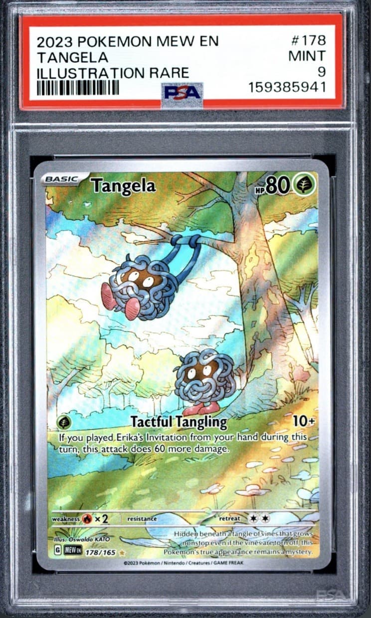 Pokémon TCG Tangela SV 151 Art Rare Holo 178/165 PSA 9