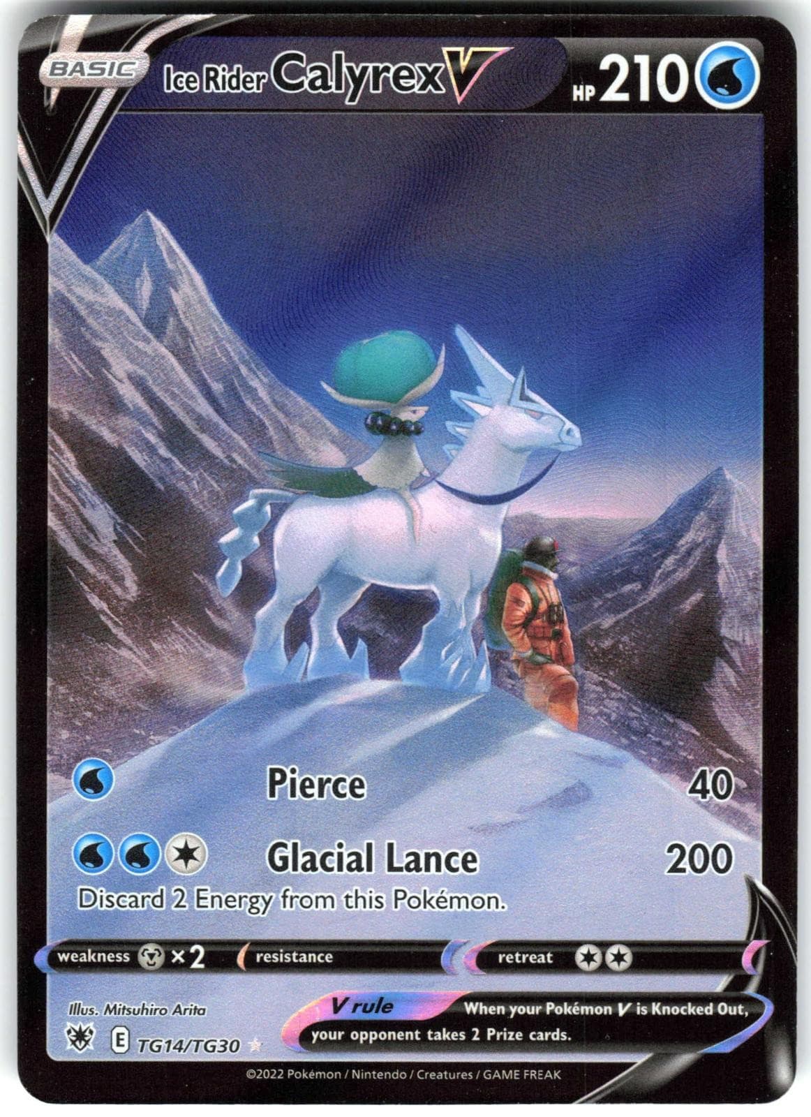 Ice Rider Calyrex V TG14/TG30 Holo Astral Radiance Trainer Gallery Pokemon NM