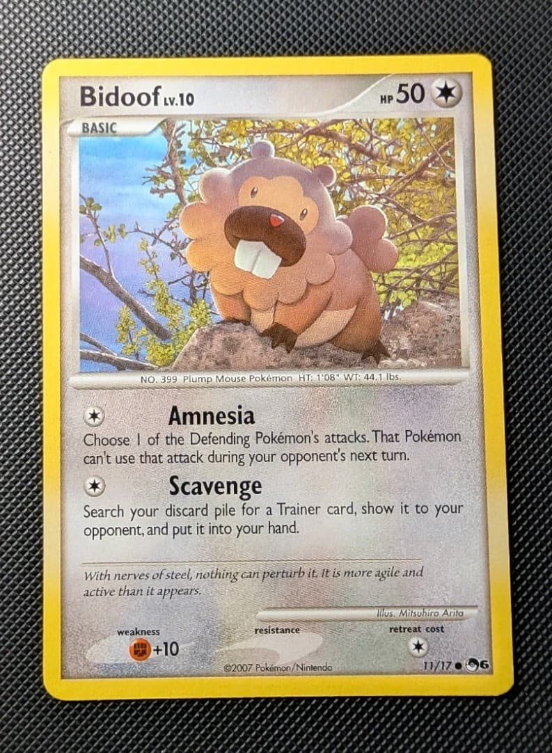 Bidoof 11/17 Pop Series 6 (2007)