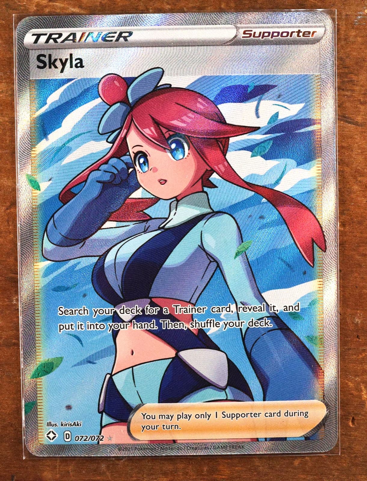 Skyla 72/72 Full Art Trainer Ultra Rare – Shining Fates Pokémon NM