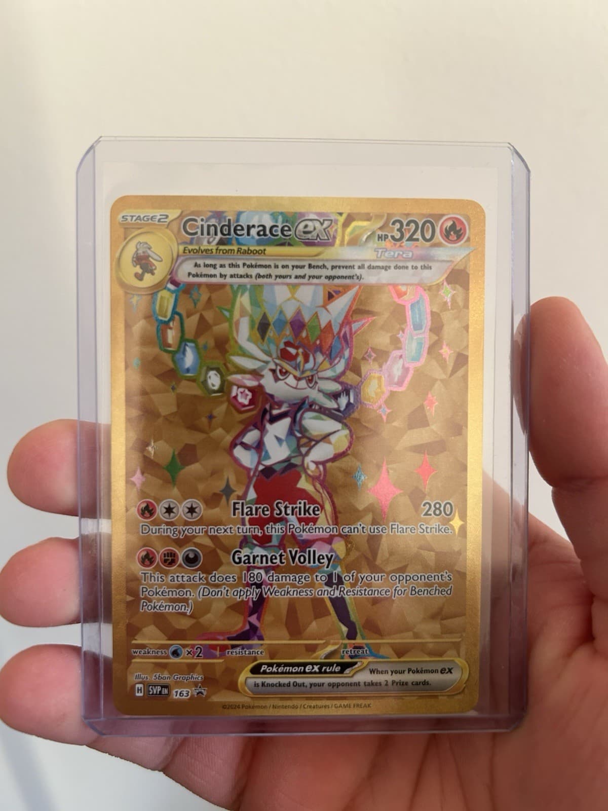 Cinderace ex 163 Sv: Scarlet & Violet Promo Cards Holo Near Mint