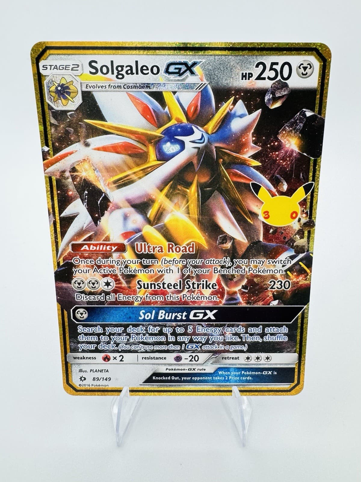 Solgaleo GX 89/149 30th Celebrations Classic Collection Pokemon TCG