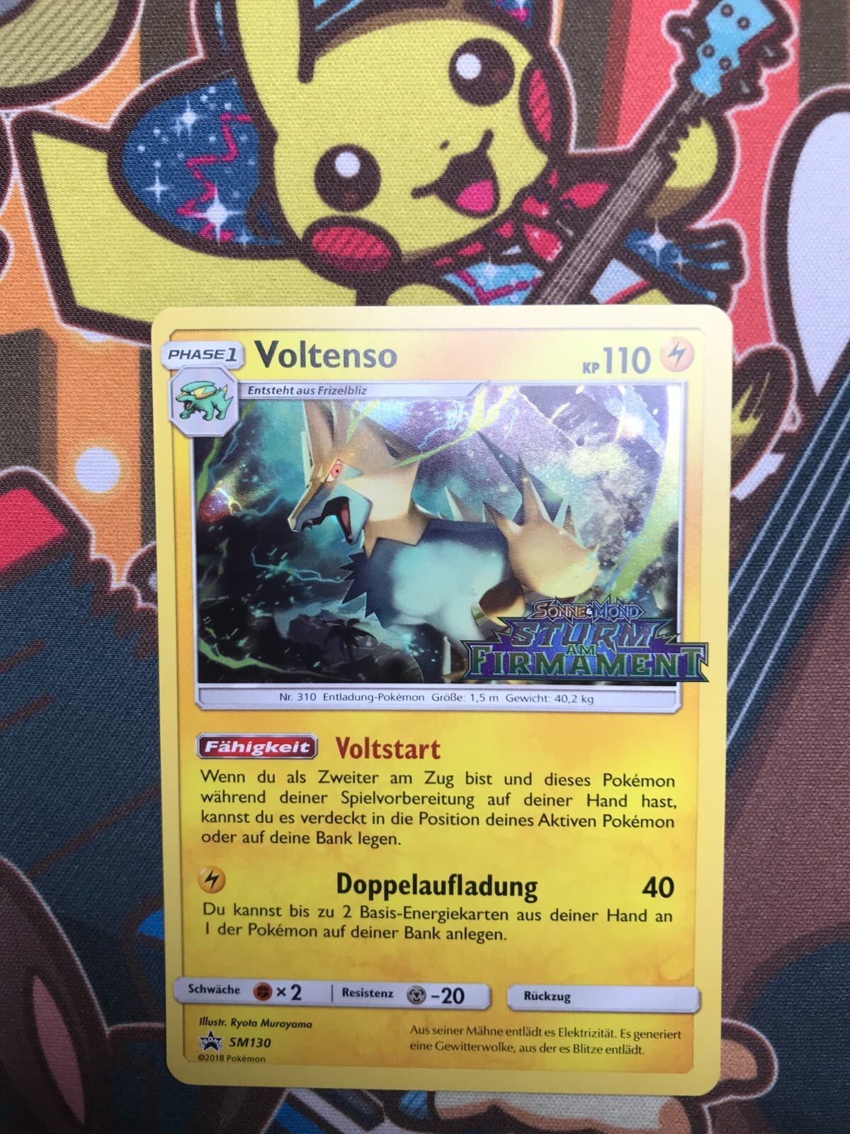 Voltenso SM130 Promo deutsch Pokemon Karten NM