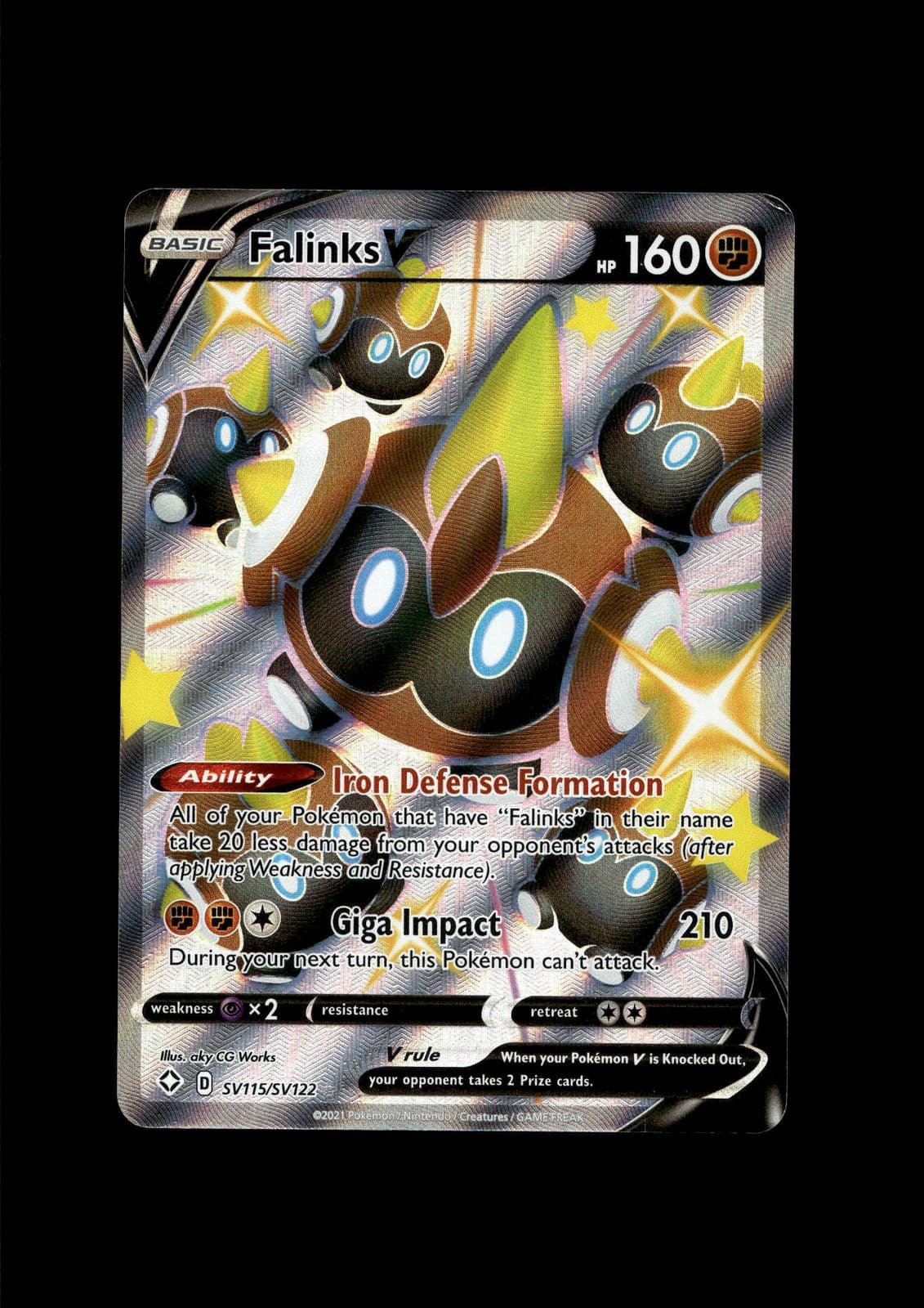 Shining Fates: Shiny Vault #SV115/SV122 Falinks V