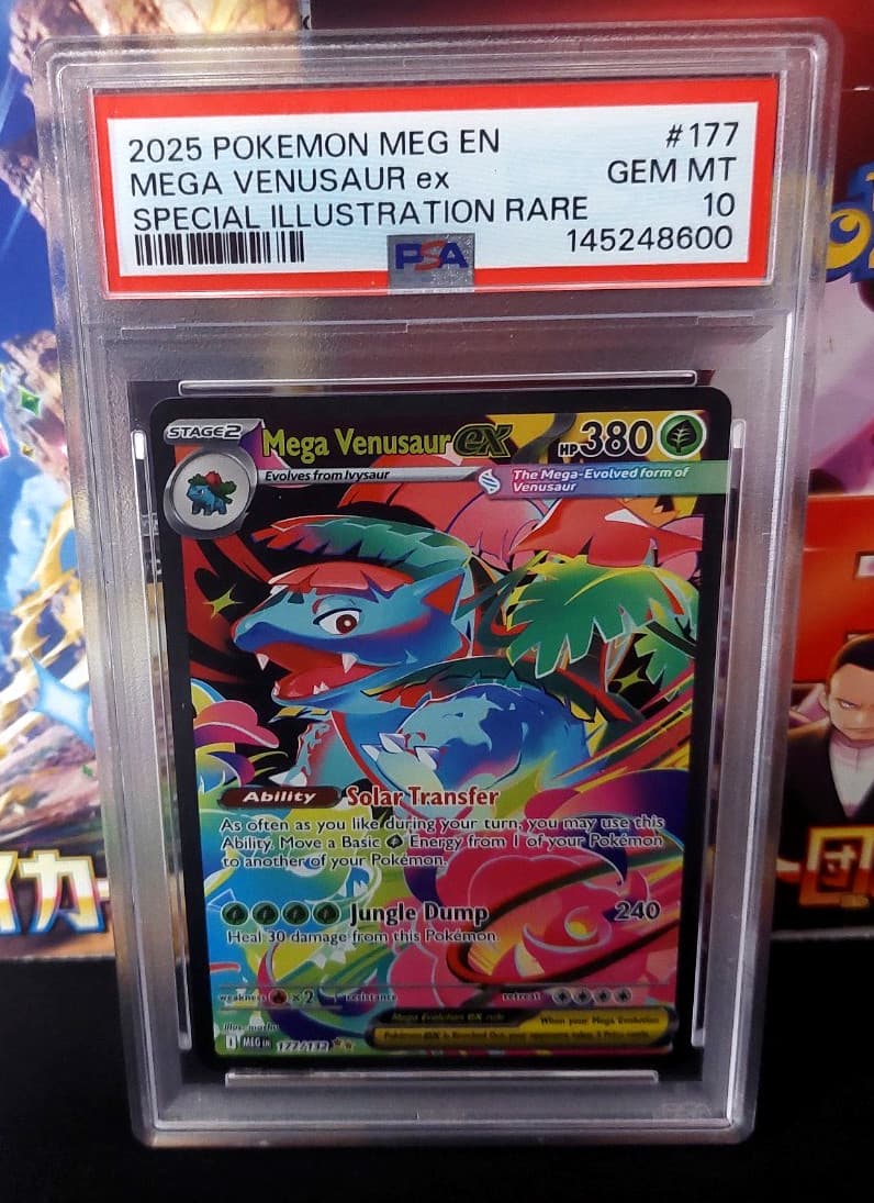 Mega Evolution Pokemon Mega Venusaur EX Special Illustration Rare 177/132 PSA 10