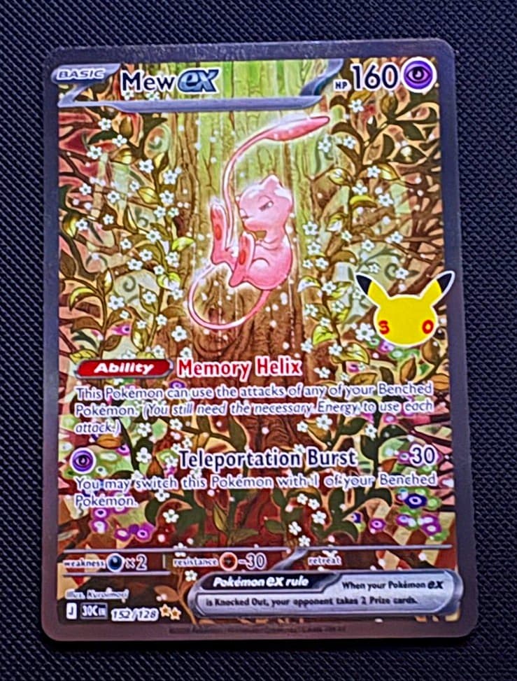 Mew ex 152/128 30th Celebration Special Illustration Rare Pokémon TCG