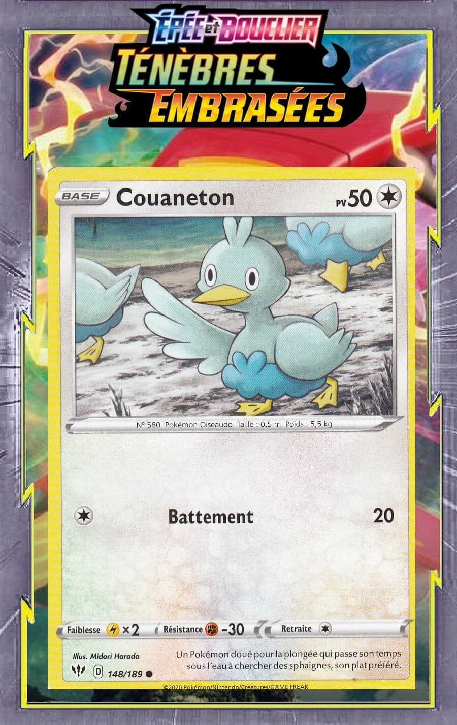 Couaneton - EB03:Ténèbres Embrasées - 148/189 - Carte Pokemon Neuve Française