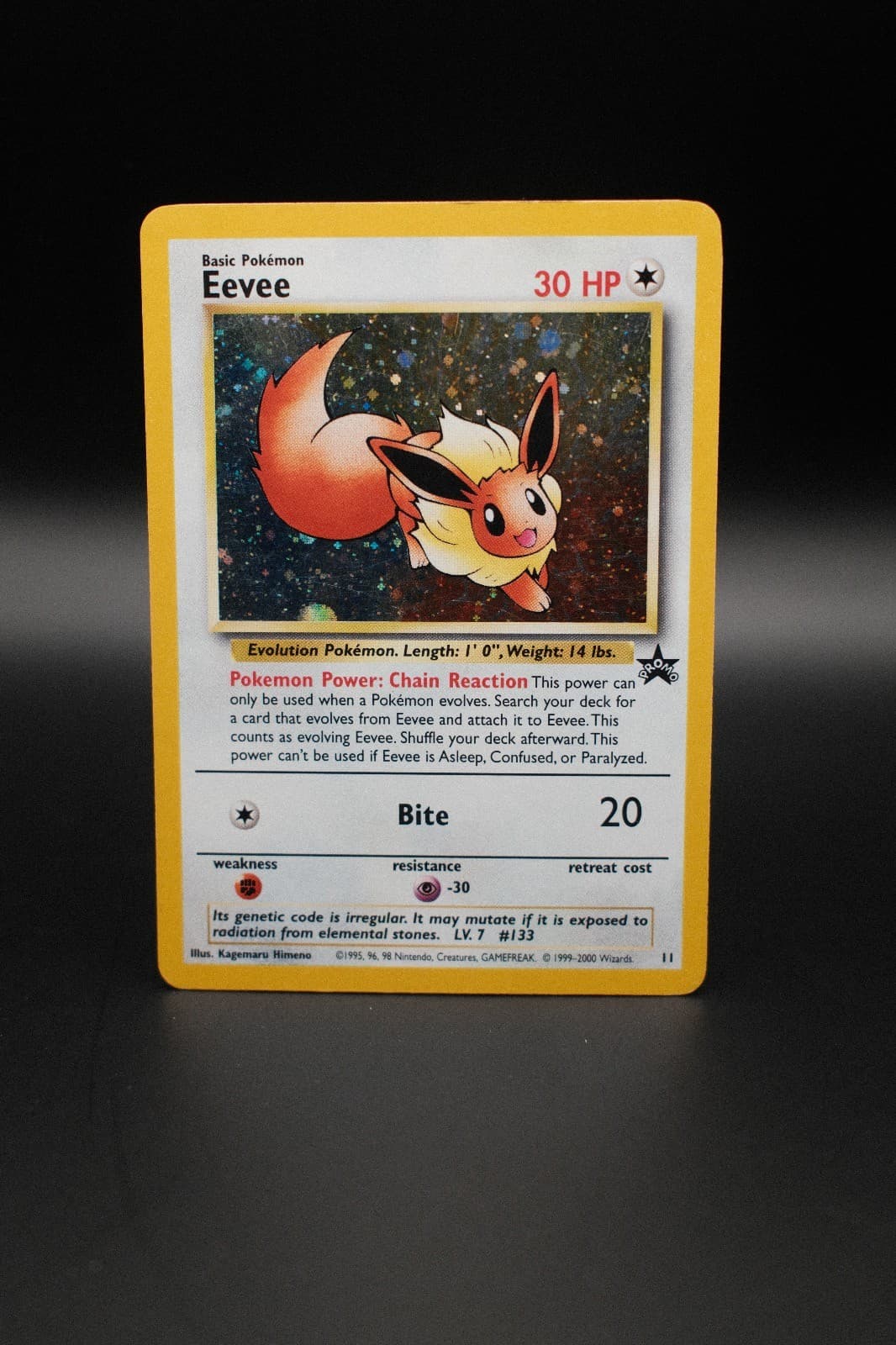 Eevee 11 Promo Wizards Black Star Promos Pokemon Holo Lightly Played