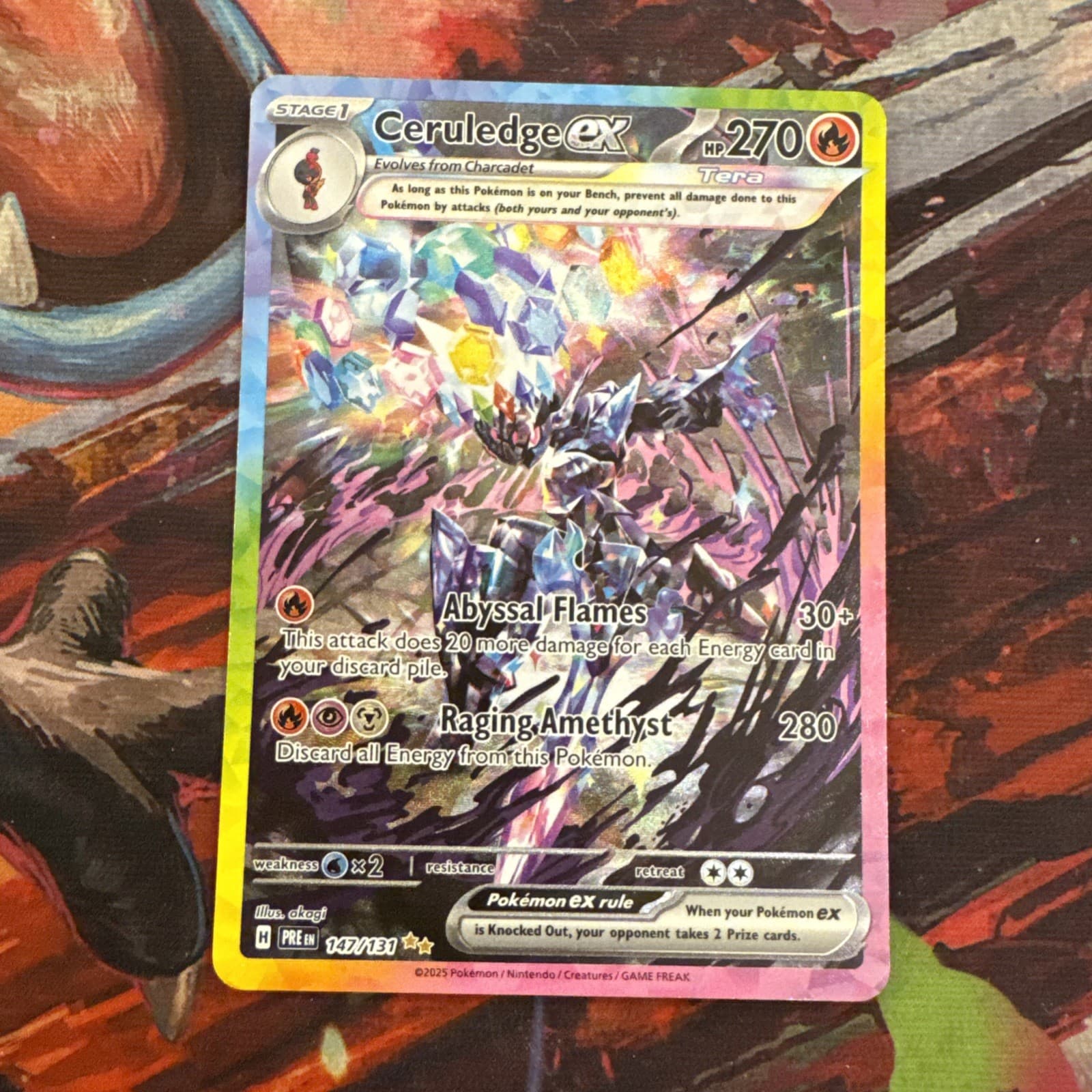 Pokemon TCG Ceruledge 147/131 SIR SV: Prismatic Evolutions