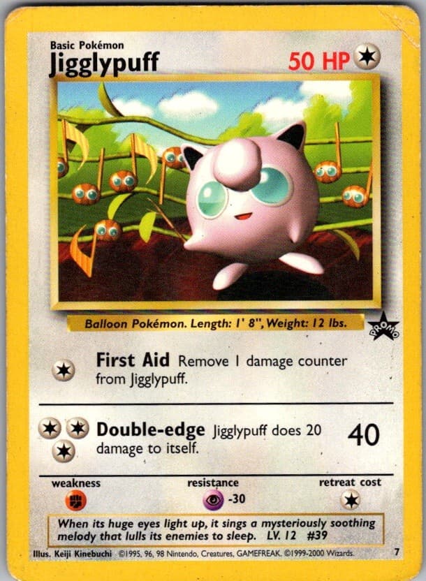 Jigglypuff 7 Promo Wizards Black Star Promos Pokemon Lightly Played
