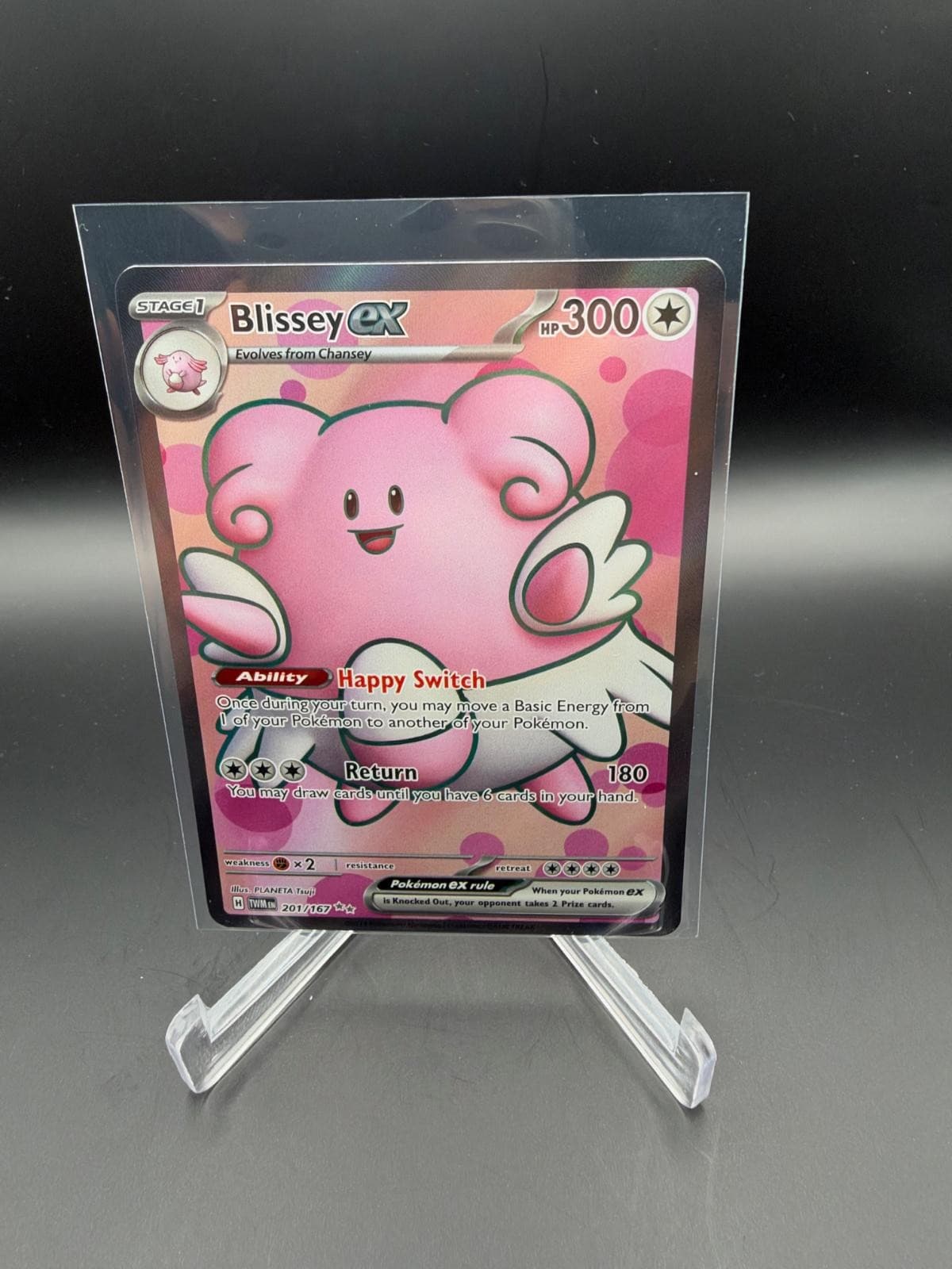 Blissey ex 201/167 Ultra Rare Twilight Masquerade Pokemon Holo Near Mint