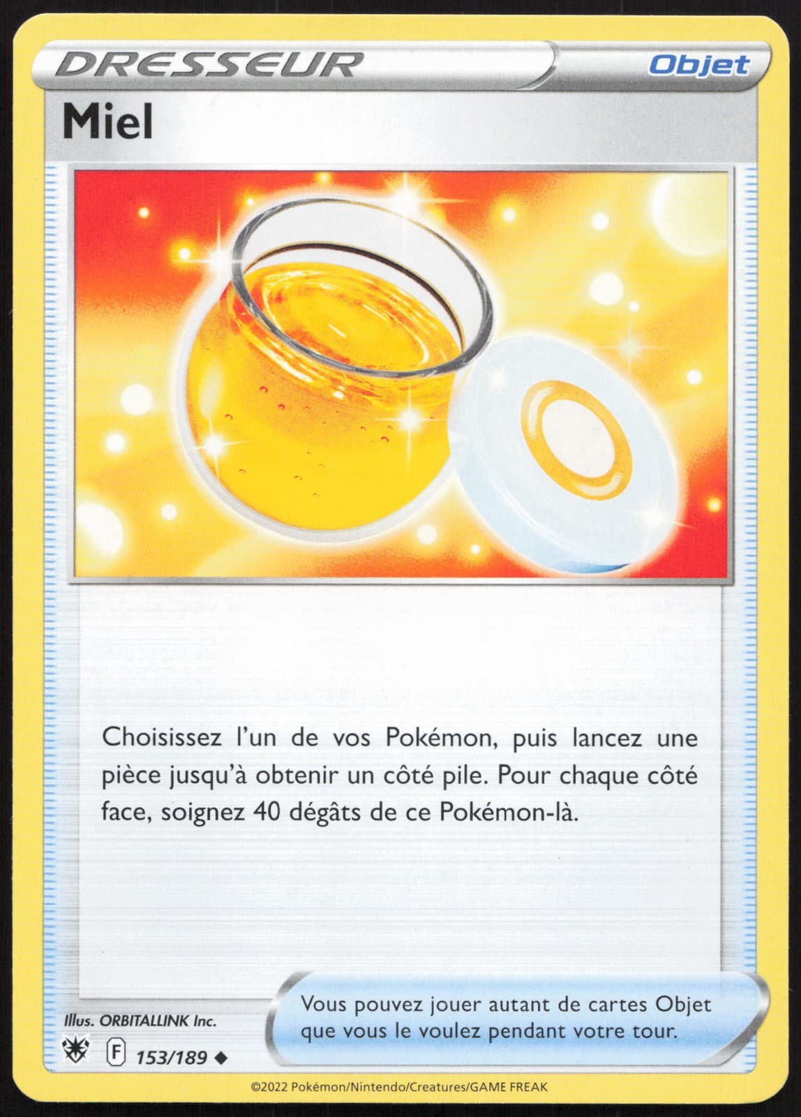 Carte Pokémon Miel 153/189 Astres Radieux Français