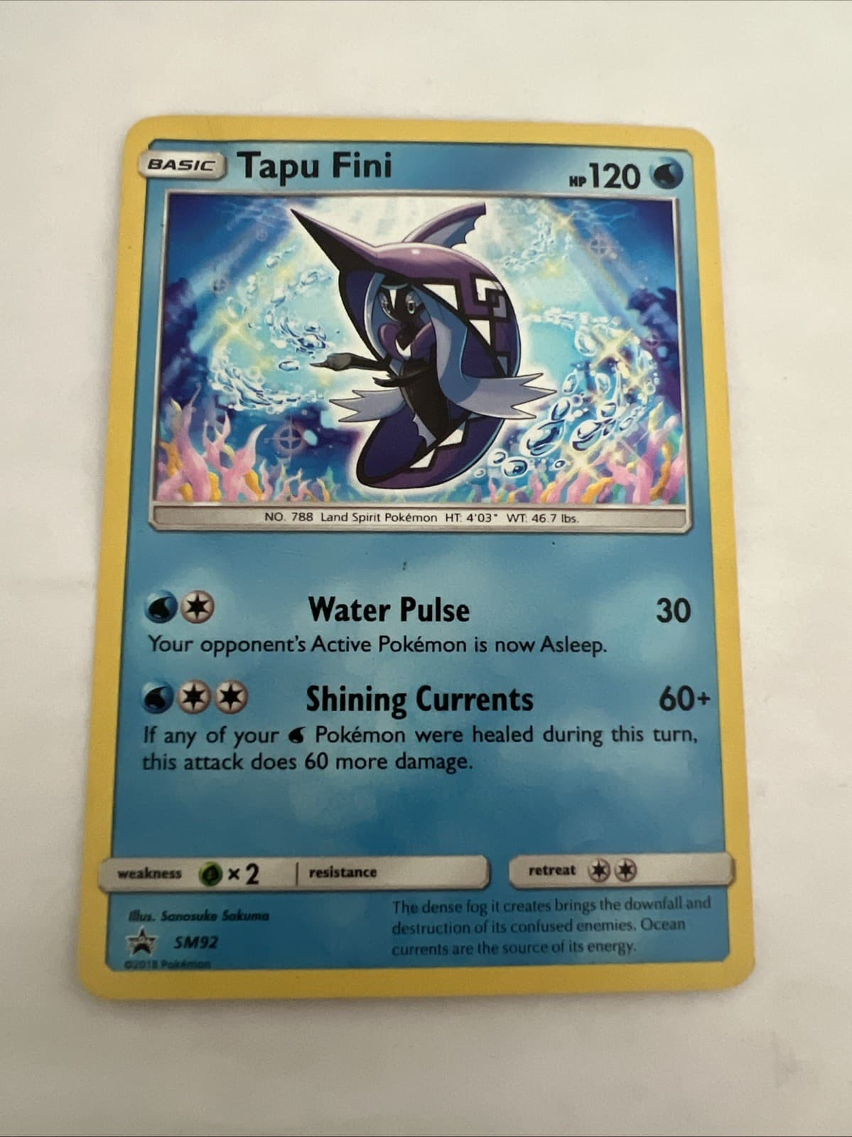 Tapu Fini - SM92 Holo Sun & Moon Promo MP