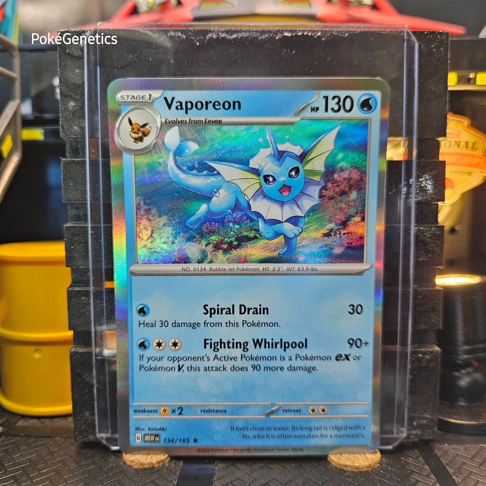 Vaporeon 151 Holo Pokémon TCG 134/165 Scarlet & Violet Rare