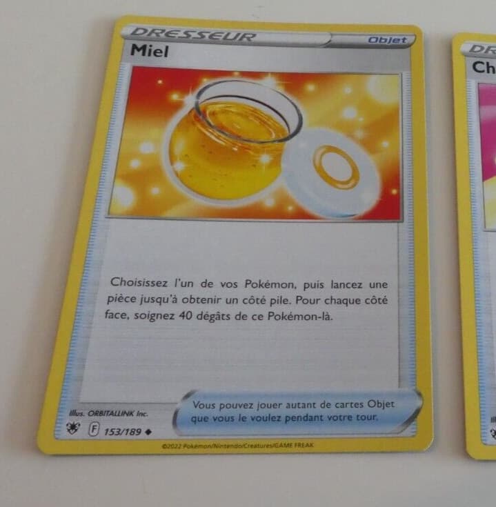 POKEMON ASTRES RADIEUX FRANCAISE CARD CARTE MIEL 153/189 FR JCC NEUF