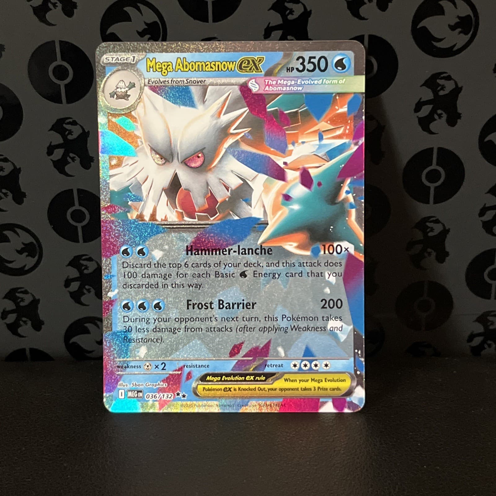 Pokemon Mega Abomasnow EX 36/132 Mega Evolution Nm