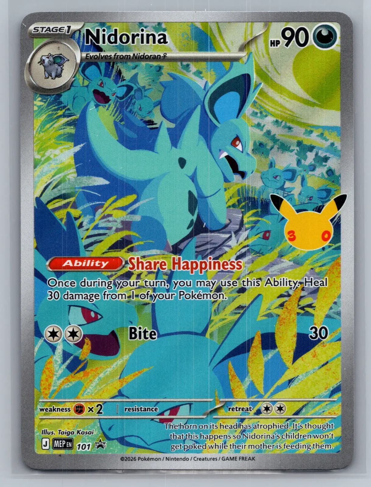 Nidorina #101 Mega Evolution Pokemon TCG