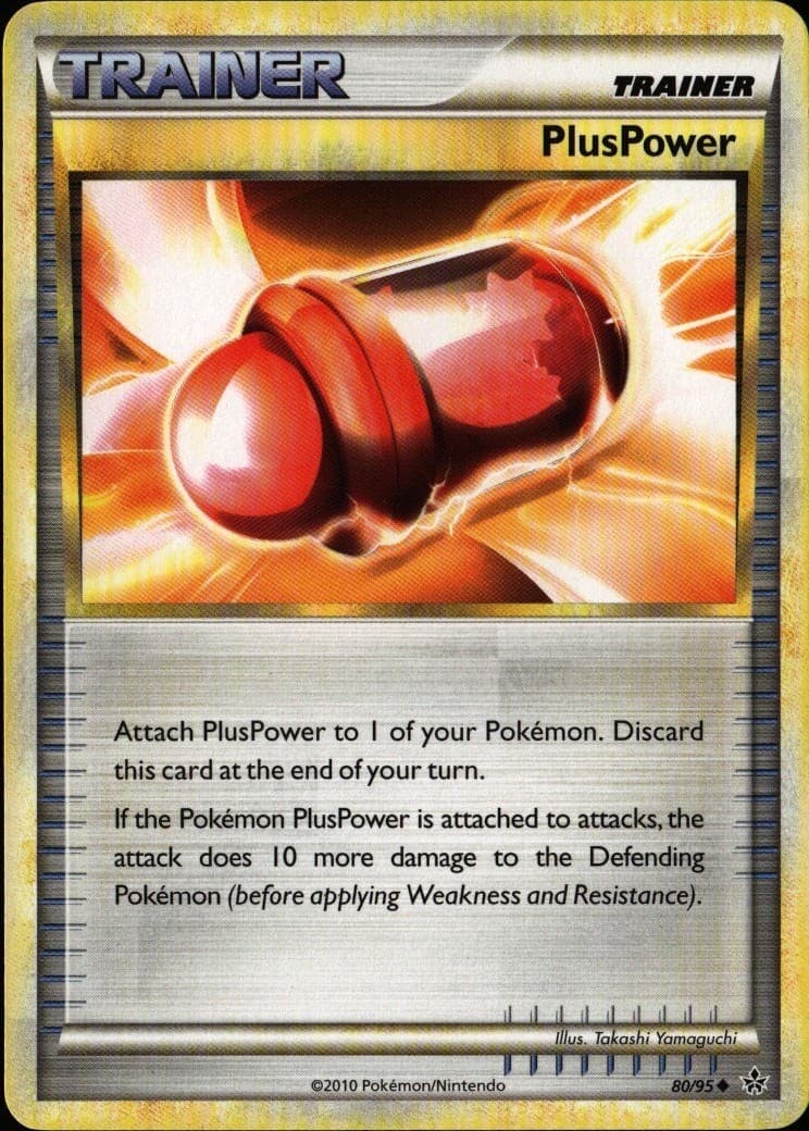 PlusPower Uncommon Unleashed 80/95 Trainer Pokemon Card