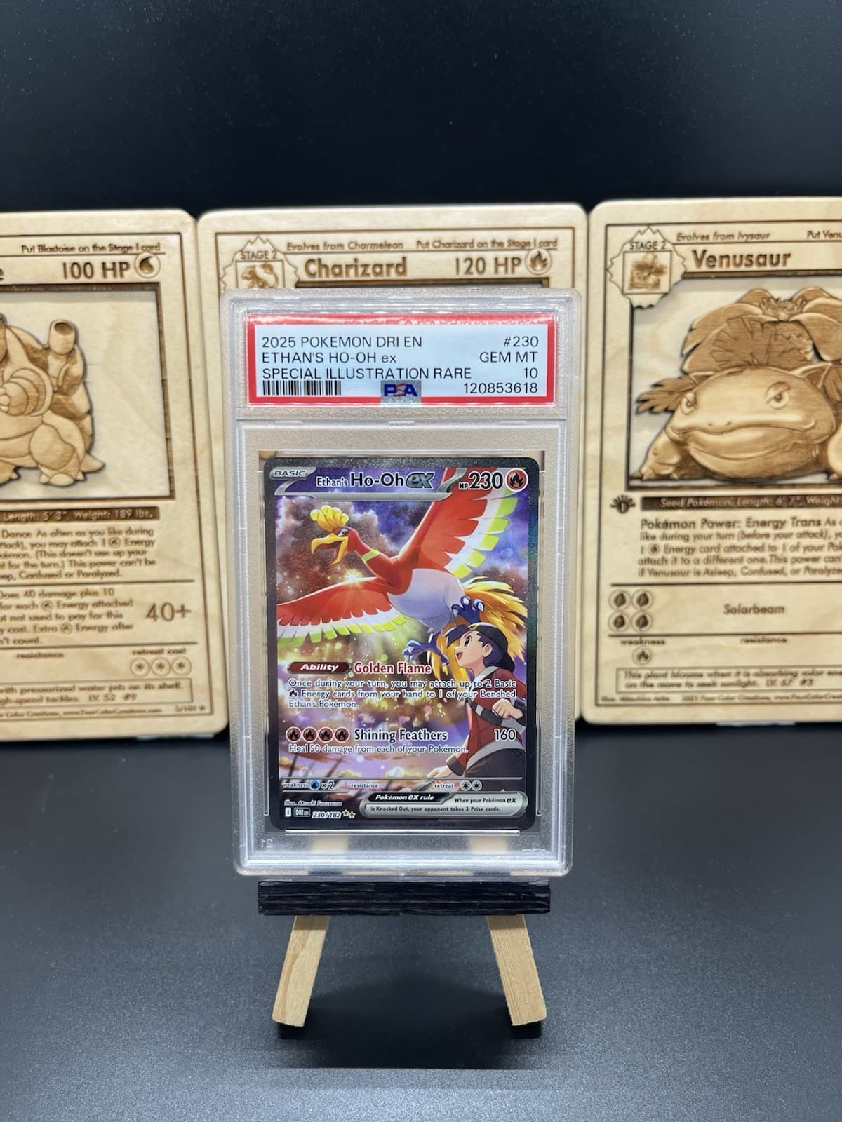 2025 POKEMON DRI EN-DESTINED RIVALS #230 ETHAN'S HO-OH EX PSA 10
