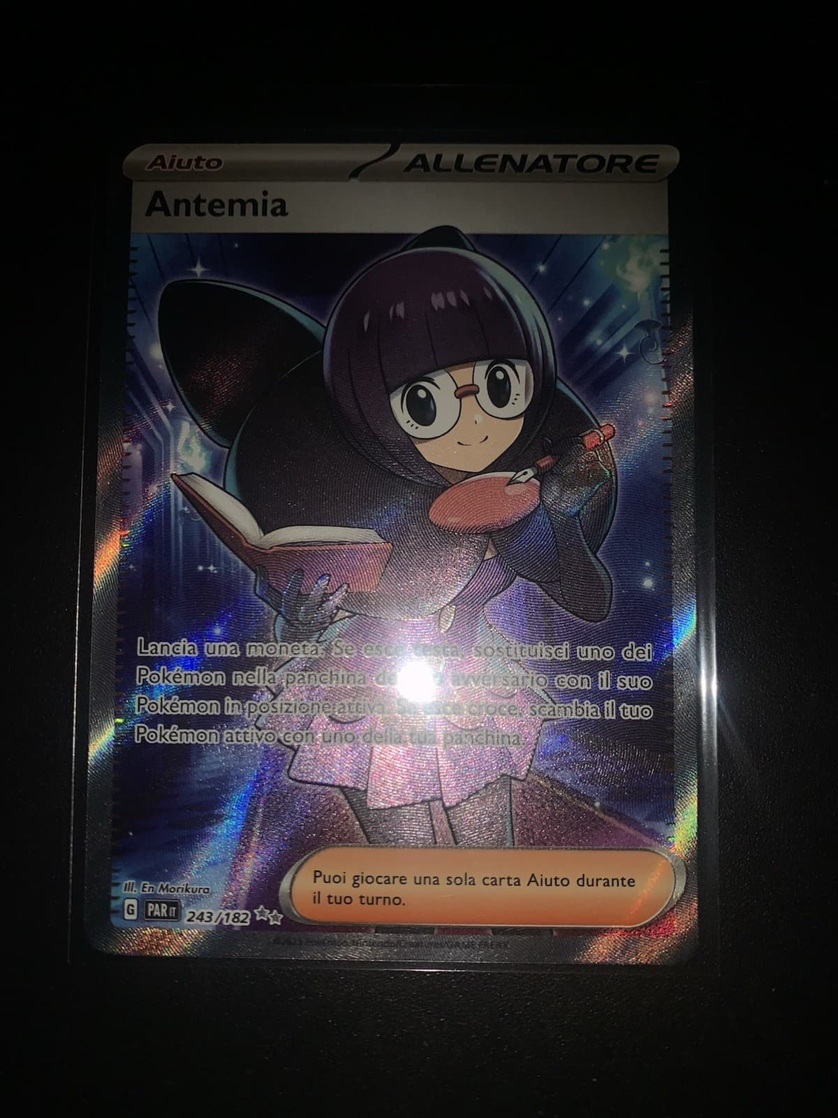 Carta Pokemon 243/182 Antemia Paradosso Temporale Ita Italiano Full Art Trainer