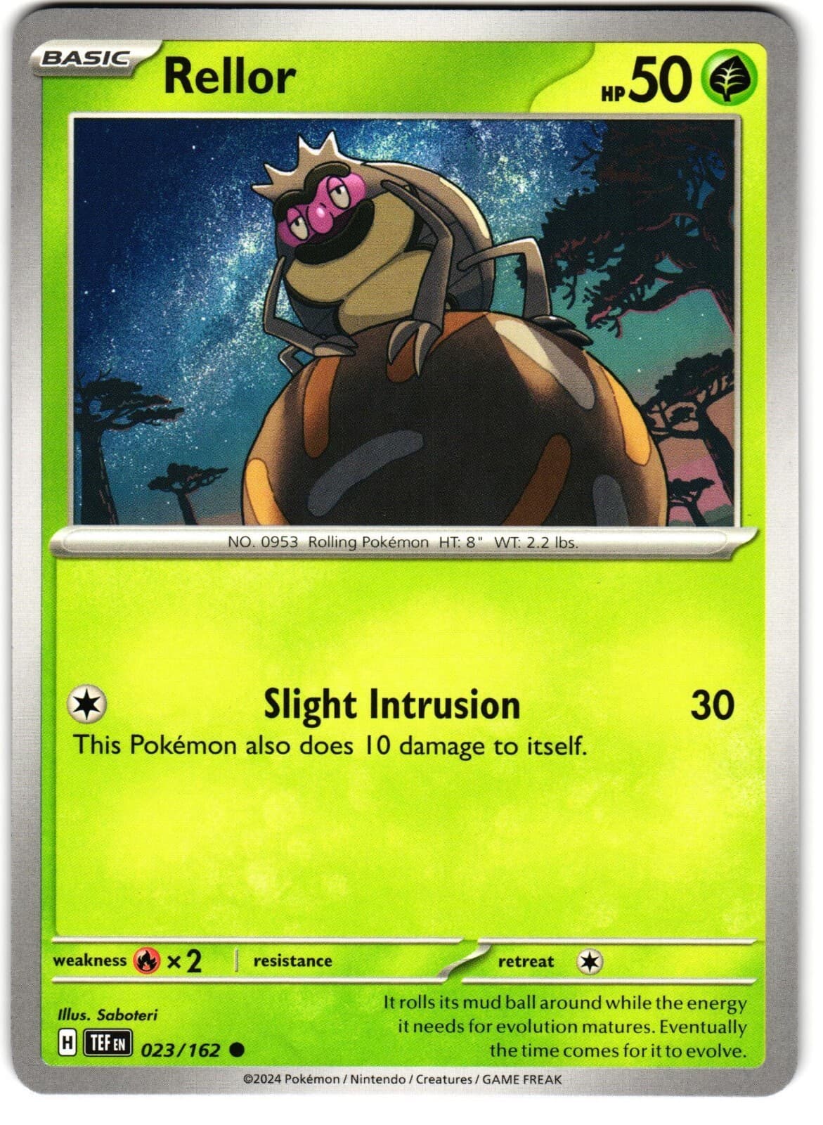 Rellor 23/162 Pokemon SV: Temporal Forces