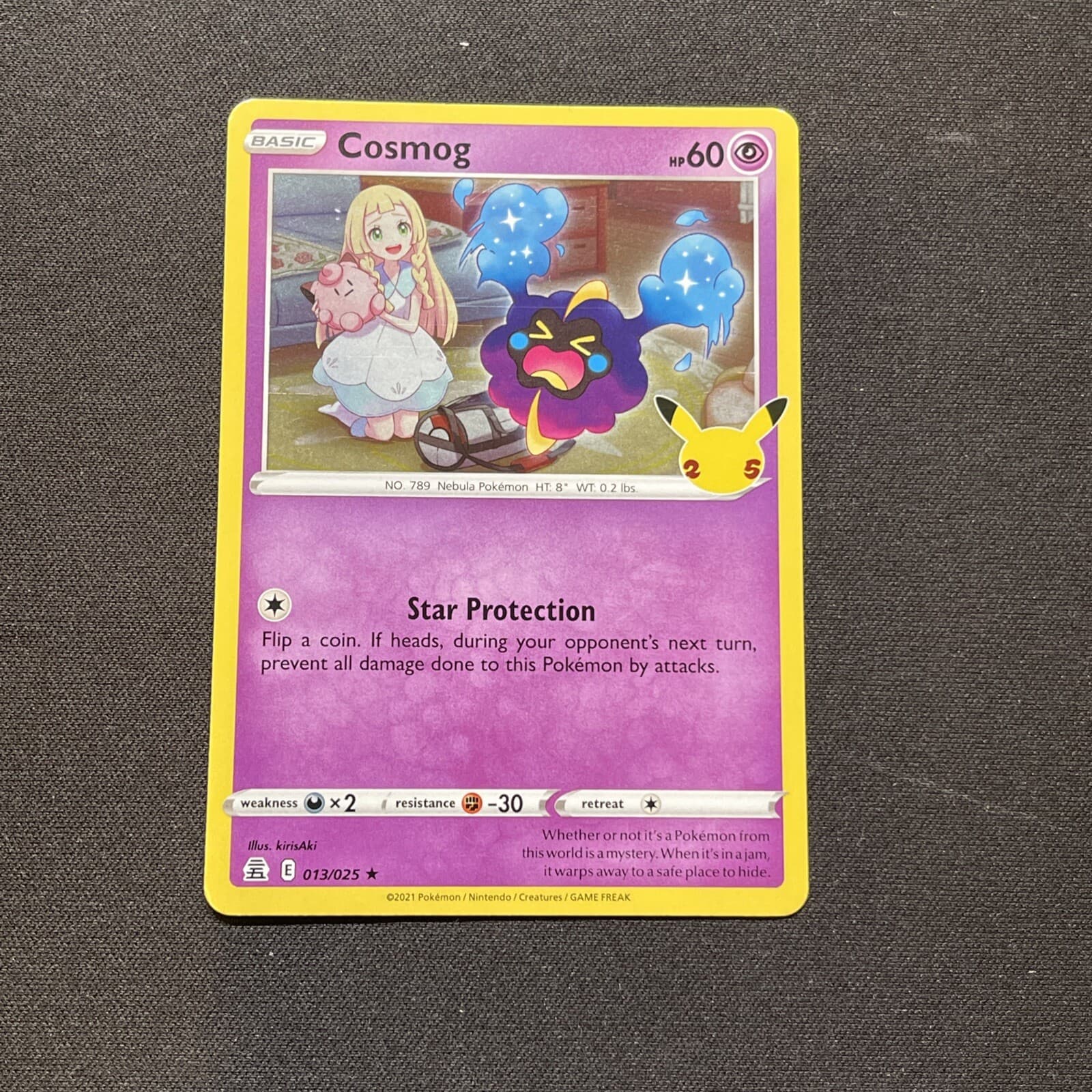 Cosmog Pokemon Celebrations 13/25 NM