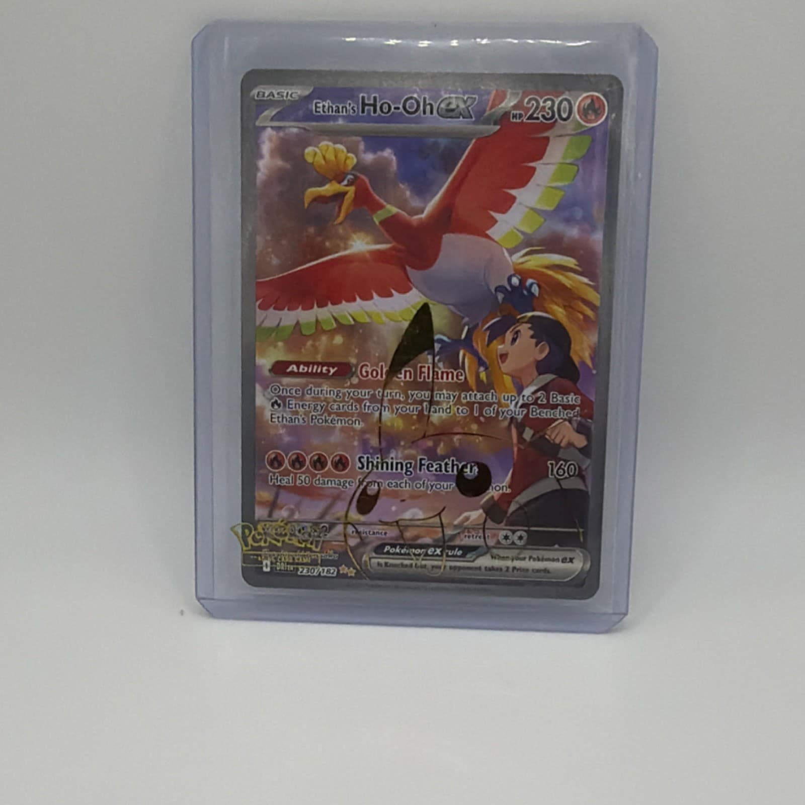 Pokemon TCG Ethan's Ho-Oh ex Sv10 Destined Rivals 230/182 SIR Holo EN