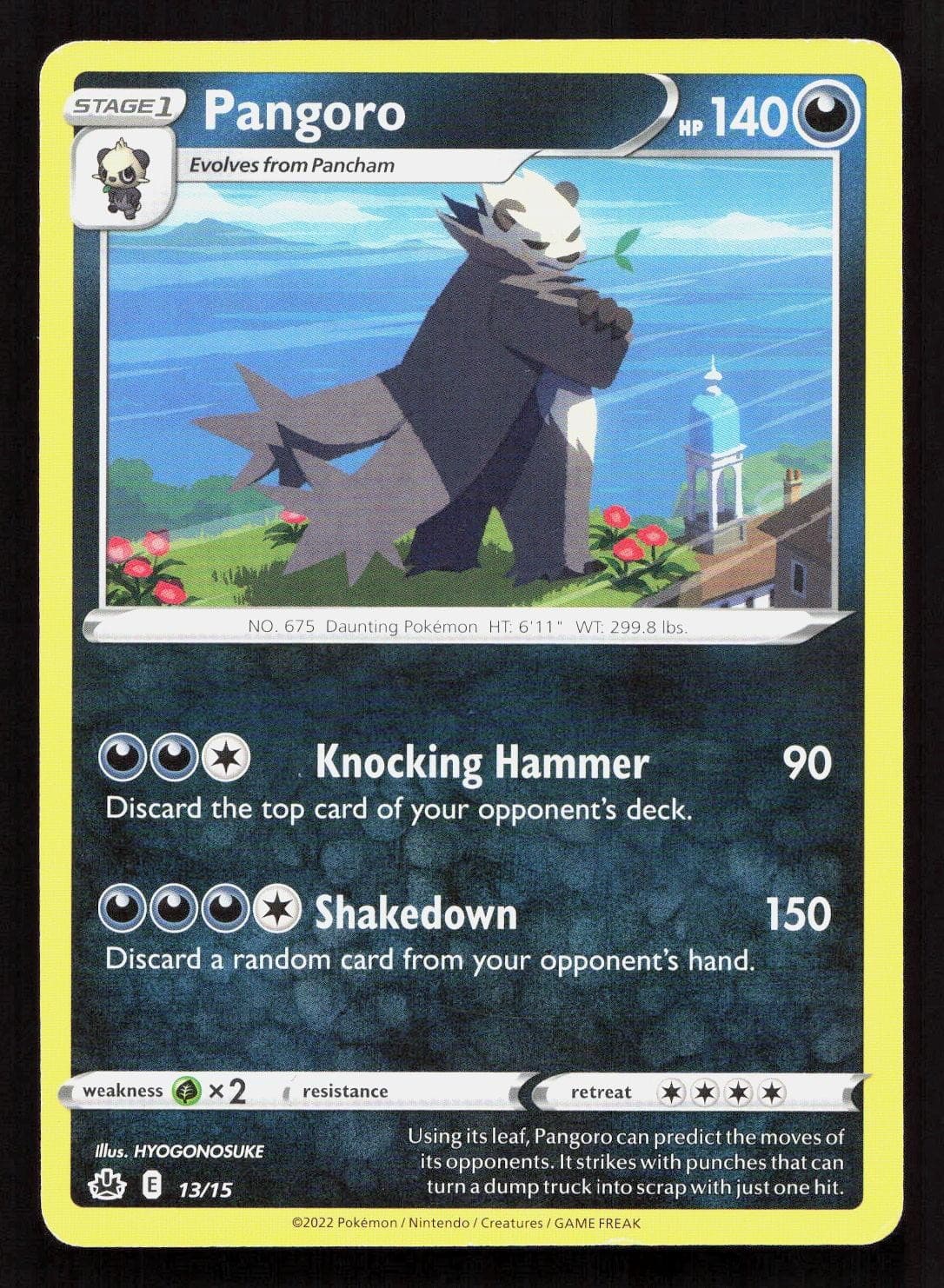 PANGORO 013/015 Pokemon MCDONALD'S PROMOS 2022