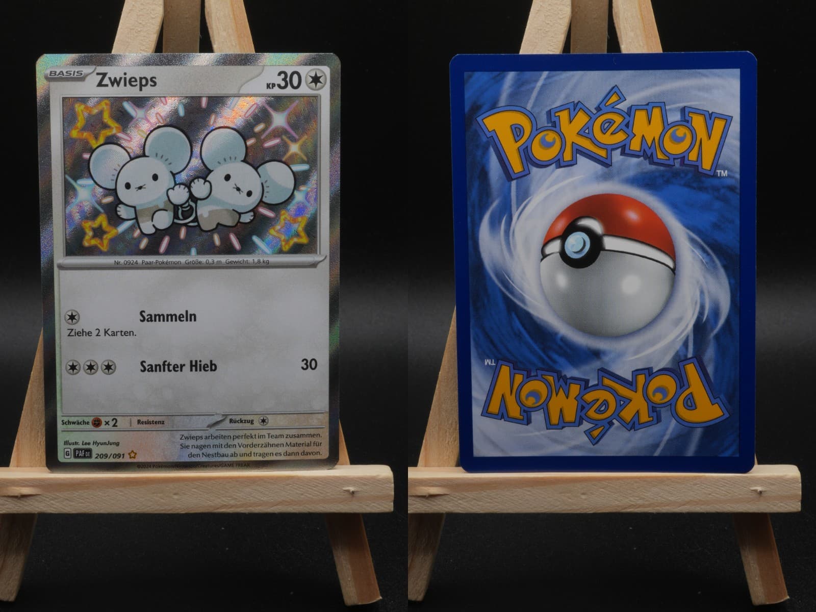 Zwieps PAF 209 Paldeas Schicksale Pokémon Karte Deutsch Near Mint