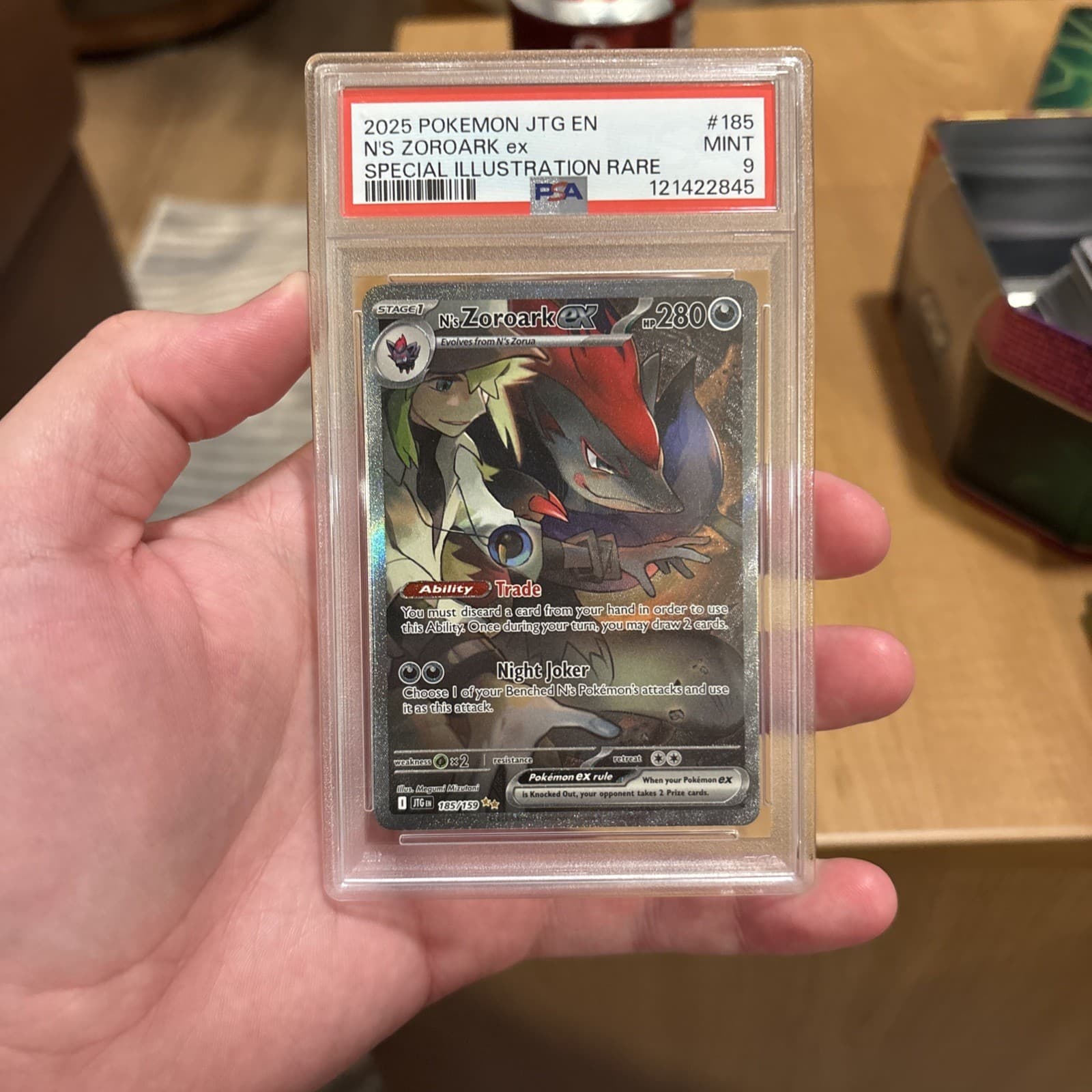 Pokemon TCG N's Zoroark ex 185/159 Sv09 SIR Holo (2025) PSA 9 English