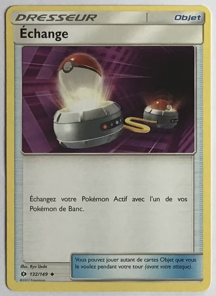 CARTE POKÉMON Échange Soleil et Lune 132/149 Excellent état, jamais jouée