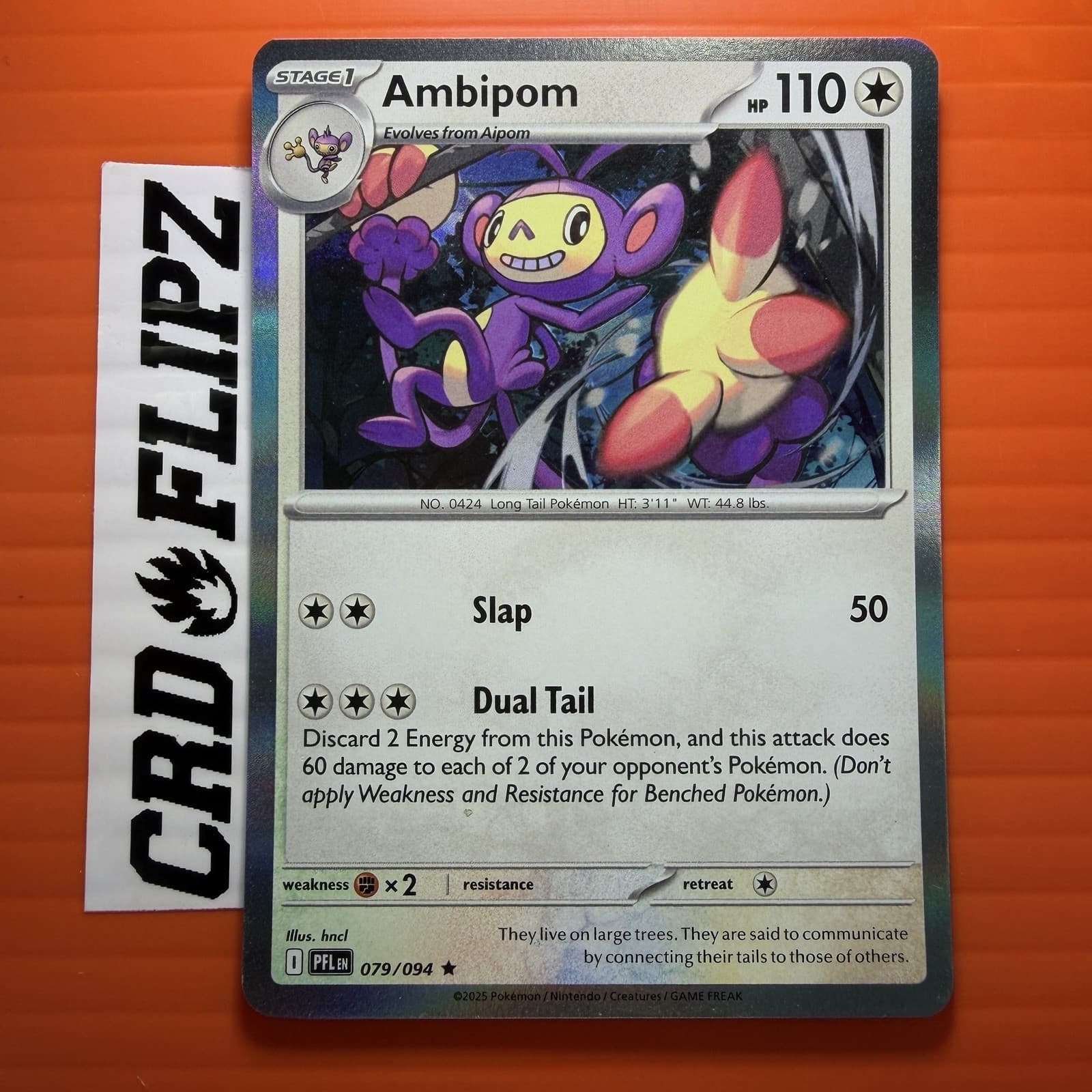 Ambipom 79/94 Phantasmal Flames Holo Pokemon TCG