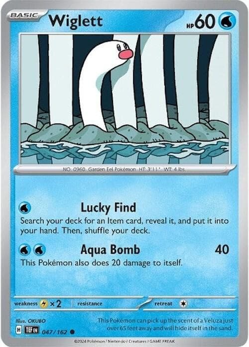 Wiglett - Normal Pokemon Scarlet & Violet Temporal Forces (047/162)