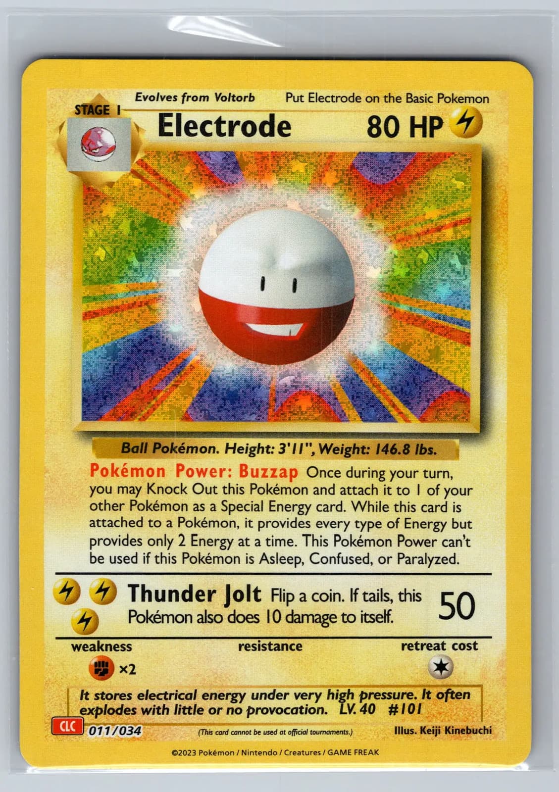 Electrode 011/034 Pokemon TCG Classic Holo 2023 NM