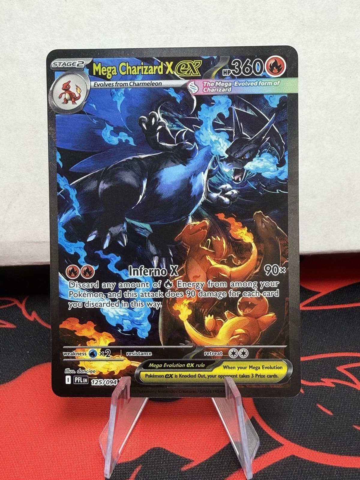 Mega Charizard X ex 125/094 Me02: Phantasmal Flames Holo