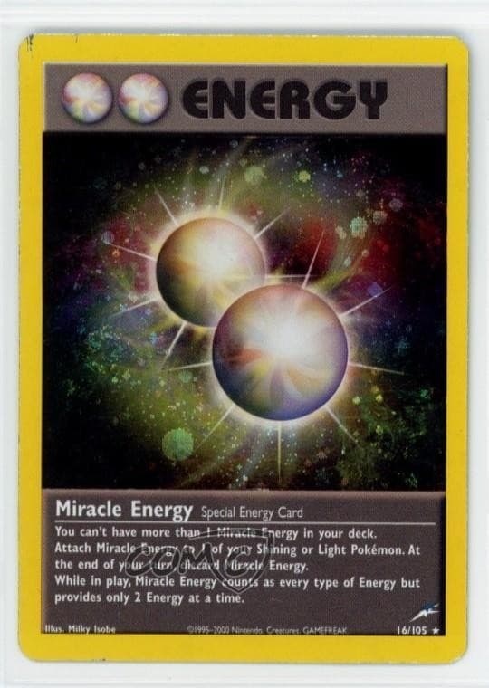 Miracle Energy Holo Pokemon Neo Destiny #16 2002