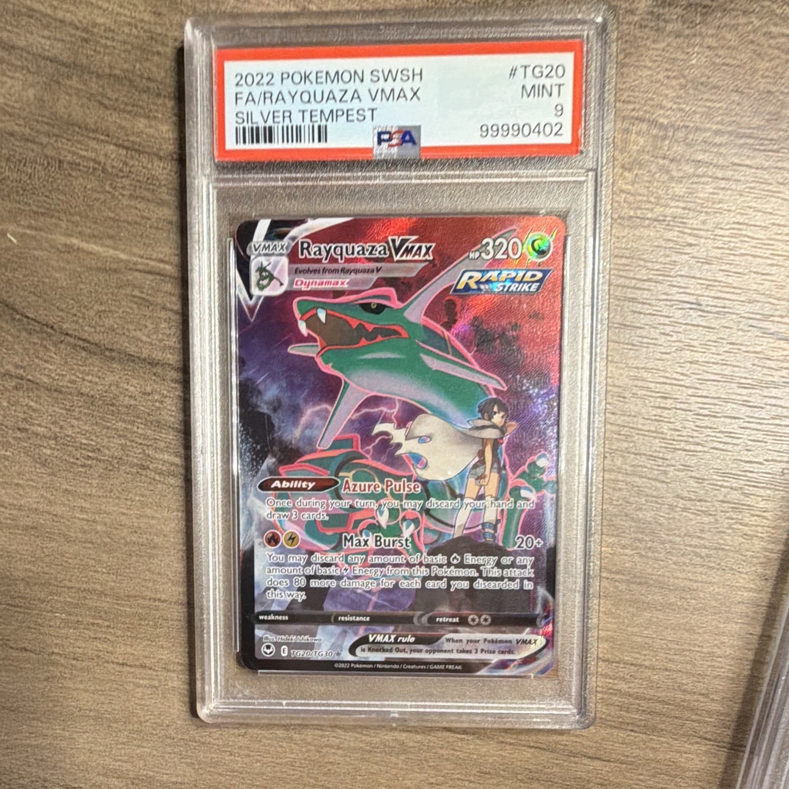 Pokemon 2022 Silver Tempest Trainer Gallery Rayquaza VMAX TG20/TG30 PSA 9