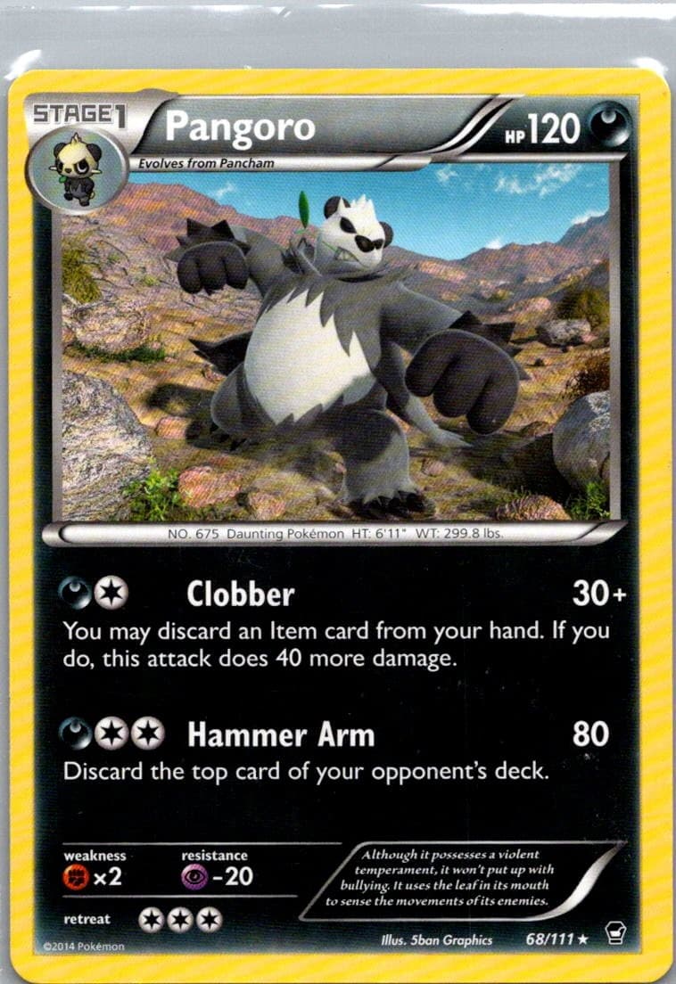 Pokemon TCG Pangoro 68/111 Furious Fists NM
