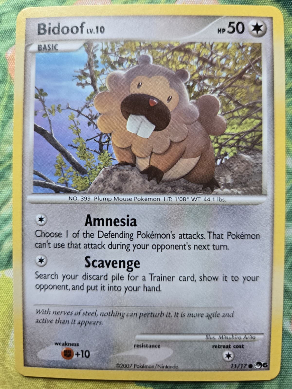 Bidoof - POP Series 6 (11/17) Nintendo Promo Non-Holo Common Pokemon Card LP