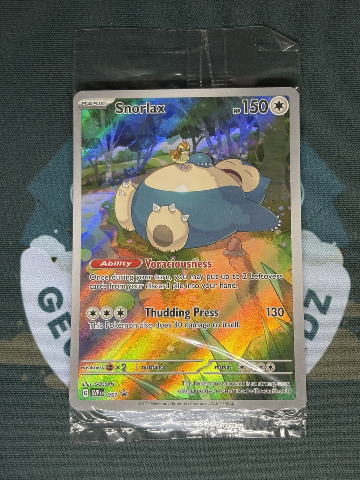 Pokemon TCG Snorlax SVP 051 Scarlet & Violet Black Star Promo SEALED NM