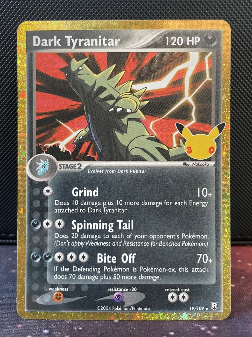 Dark Tyranitar 19/109 Pokémon 30th Celebration Classic Collection NM+